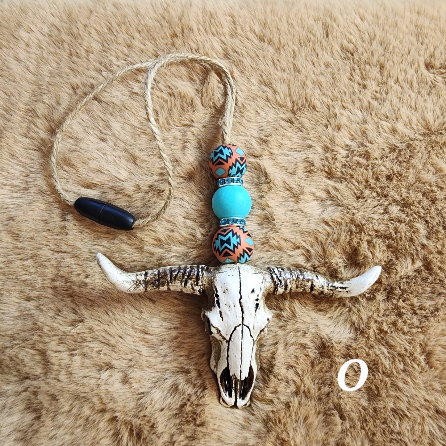 Rustic Bull Skull Car Charms