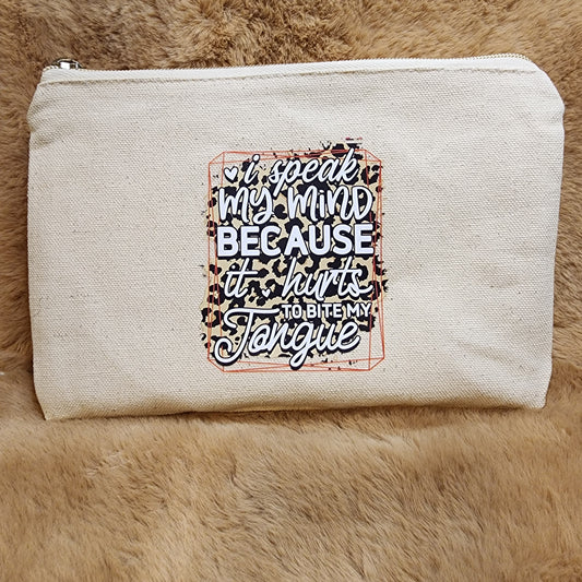 Funny Canvas Makeup Bag